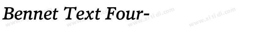 Bennet Text Four字体转换